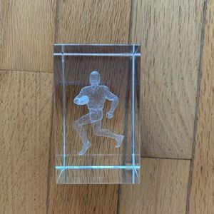 Glass Figurine - Football Player